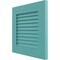 Ekena Millwork 12"W x 12"H True Fit PVC Louver Shutters Sample, Pure Turquoise SAMPLE-TFPLVPT - alternate 4